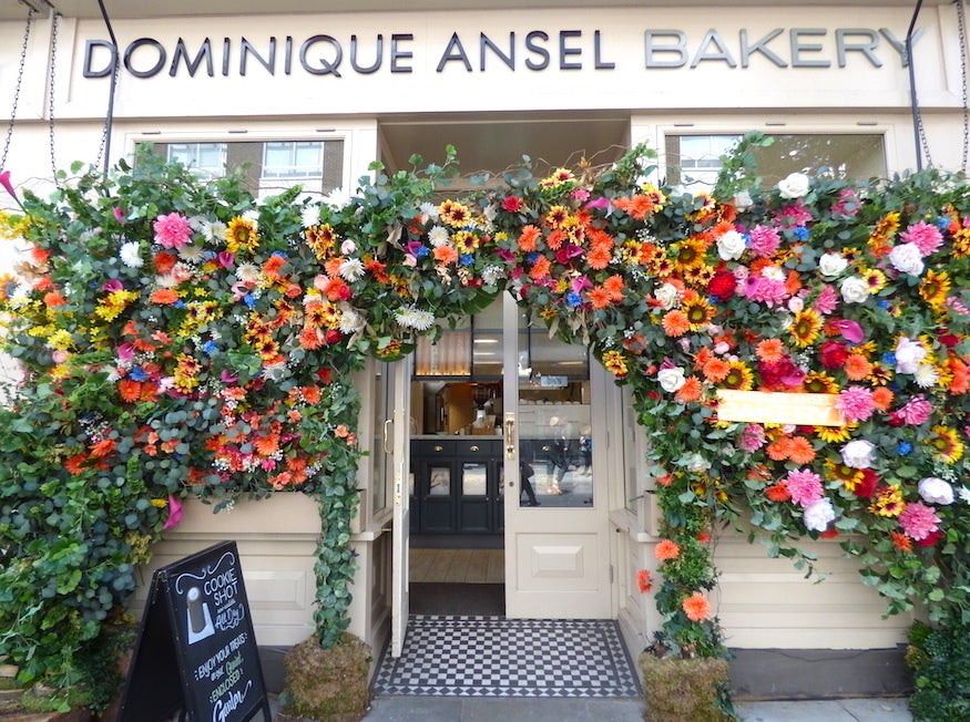 One of Dominique Ansel's beautiful London bakeries